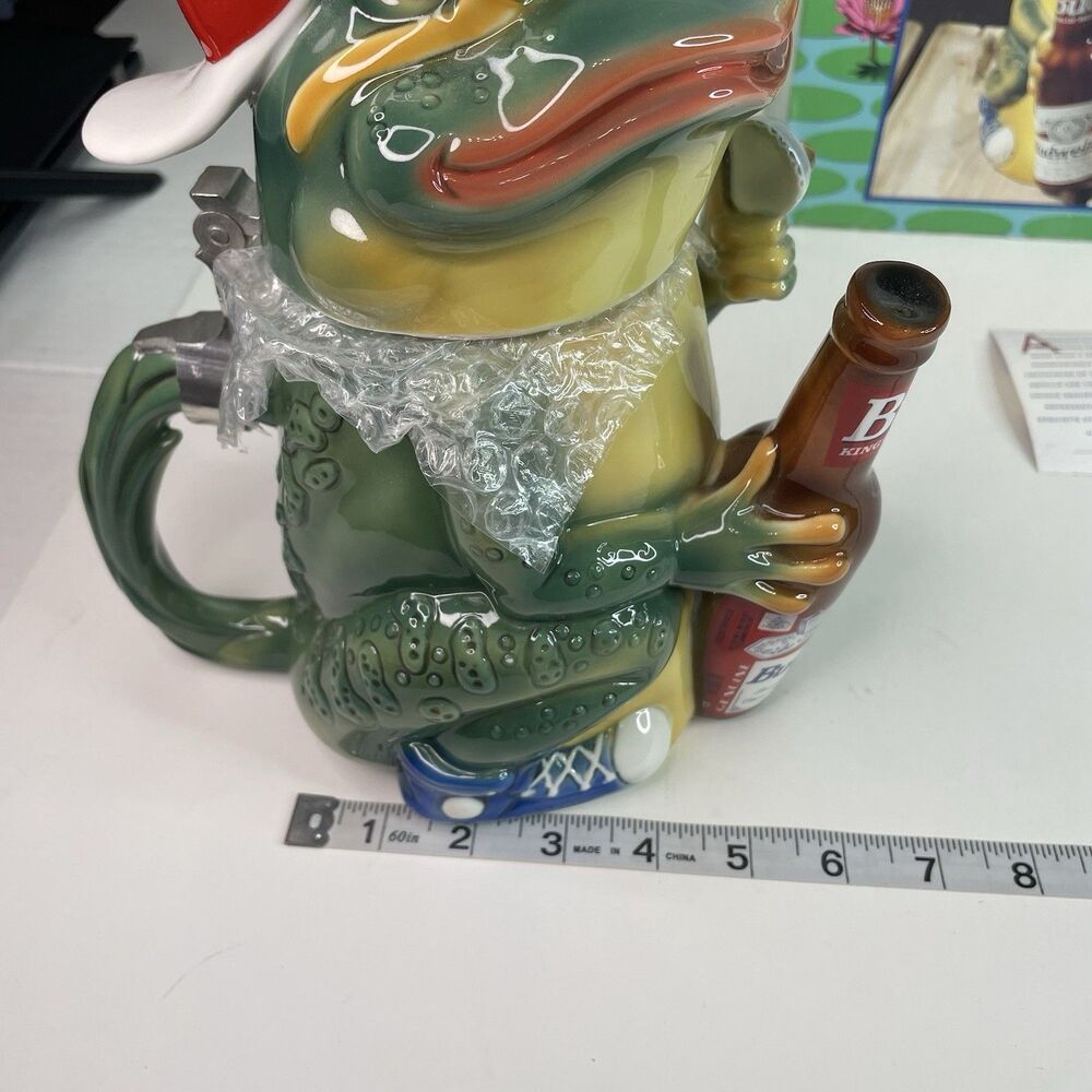 Vintage Budweiser Frog Character Stein 1996 Limited Edition #5863 / 10000 - Picture 6 of 7